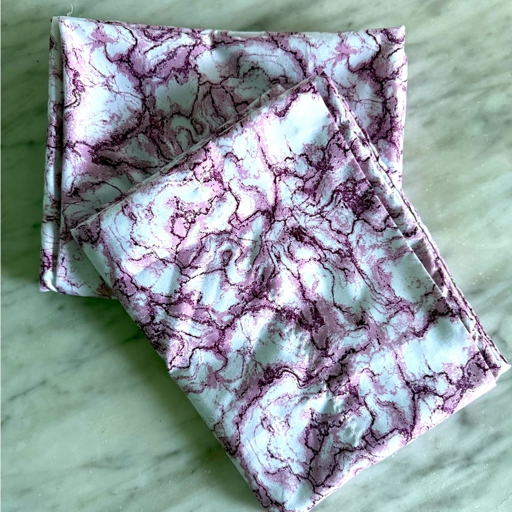 Pink Purple Marble Pillowcases new
